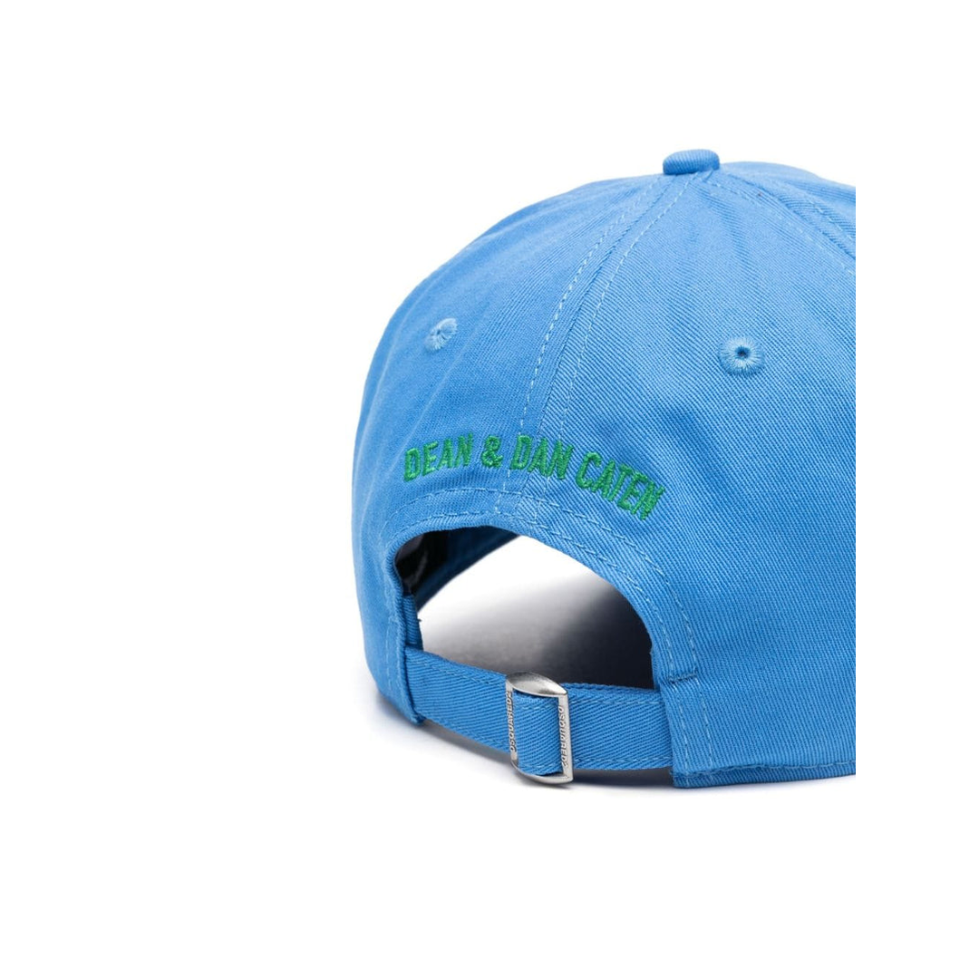 GORRA DSQUARED2 LOGO VERDE CELESTE