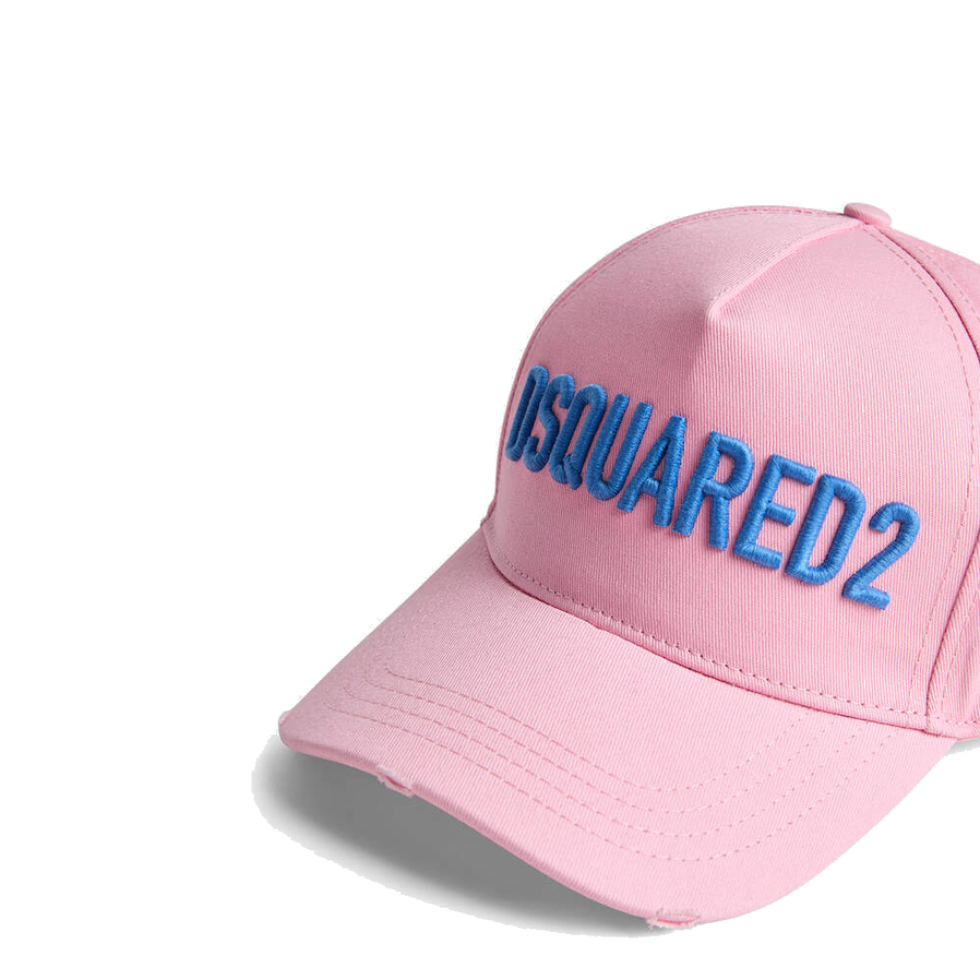 GORRA DSQUARED2 LOGO AZUL ROSA