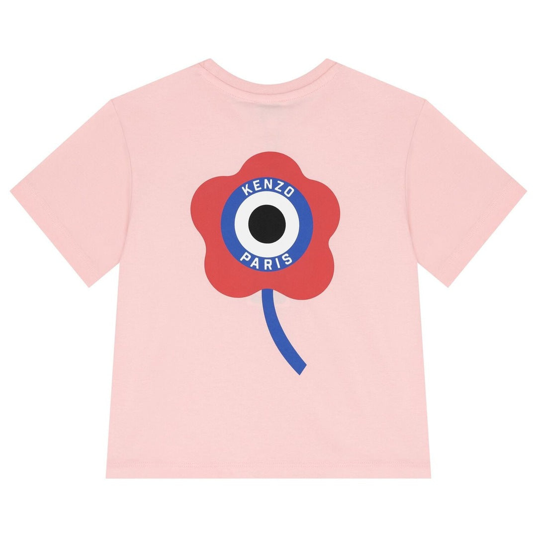 Camiseta Kenzo Logo Rosa