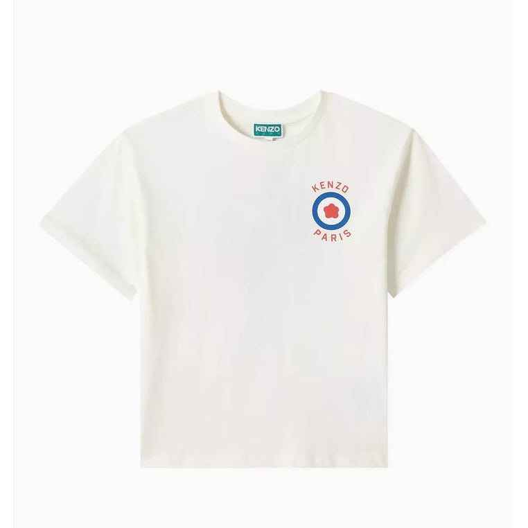 Camiseta Kenzo Logo Crema