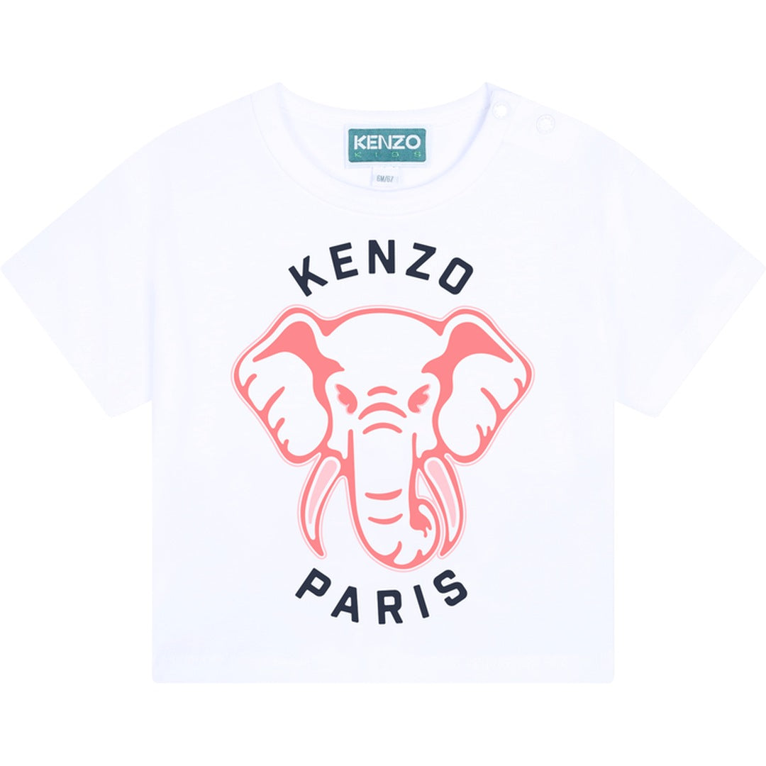 Camiseta Kenzo Elefante Blanca