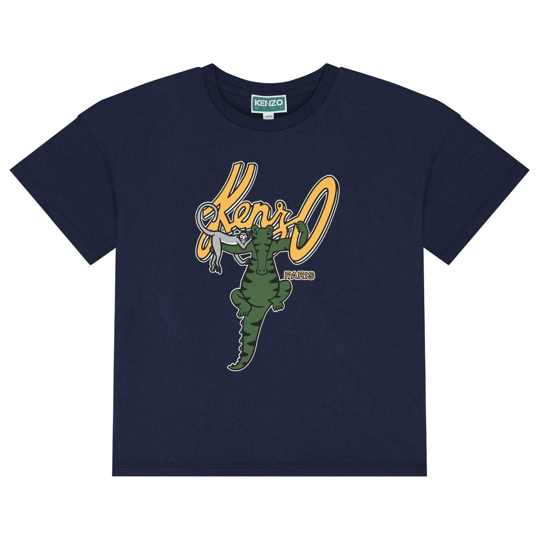 Camiseta Kenzo Cocodrilo Azul